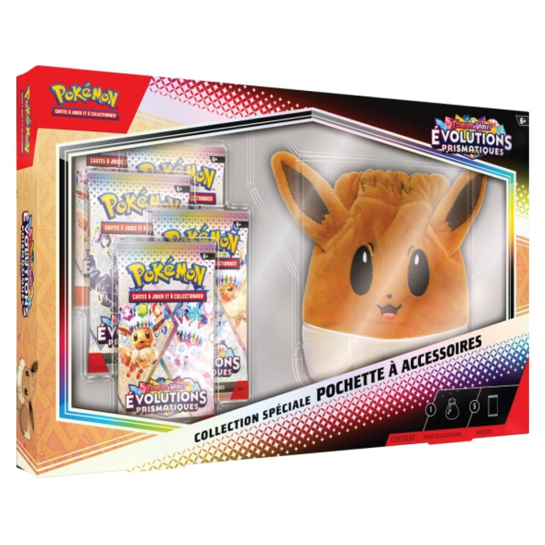 Coffret Collection Spéciale - Pokémon EV8.5 - Evolutions Prismatiques - Pochettes à Accessoires - FR